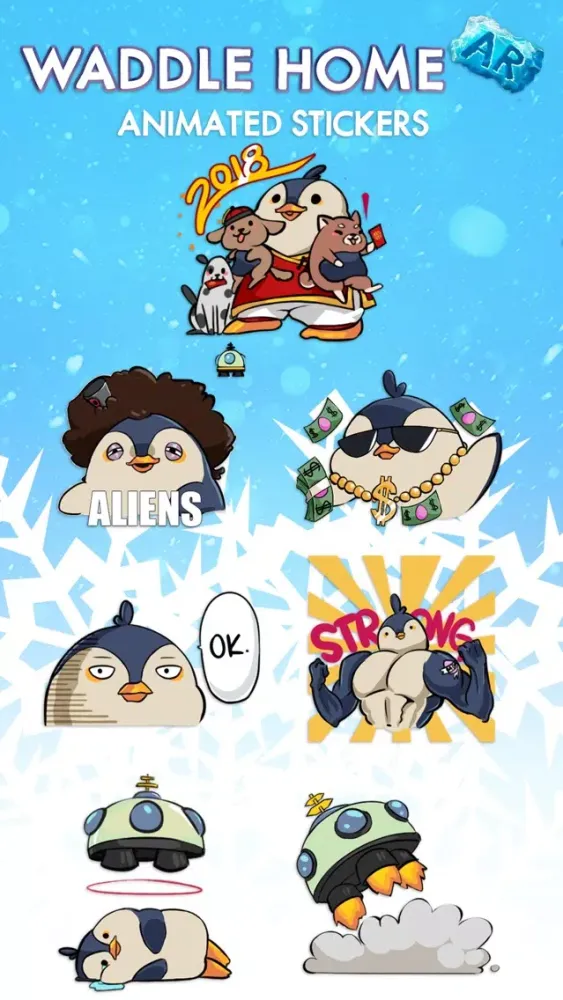 Waddle Home: Animated Stickers स्क्रीनशॉट