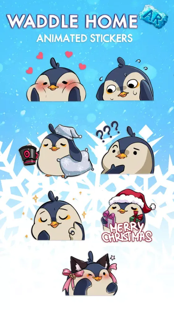 Waddle Home: Animated Stickers स्क्रीनशॉट