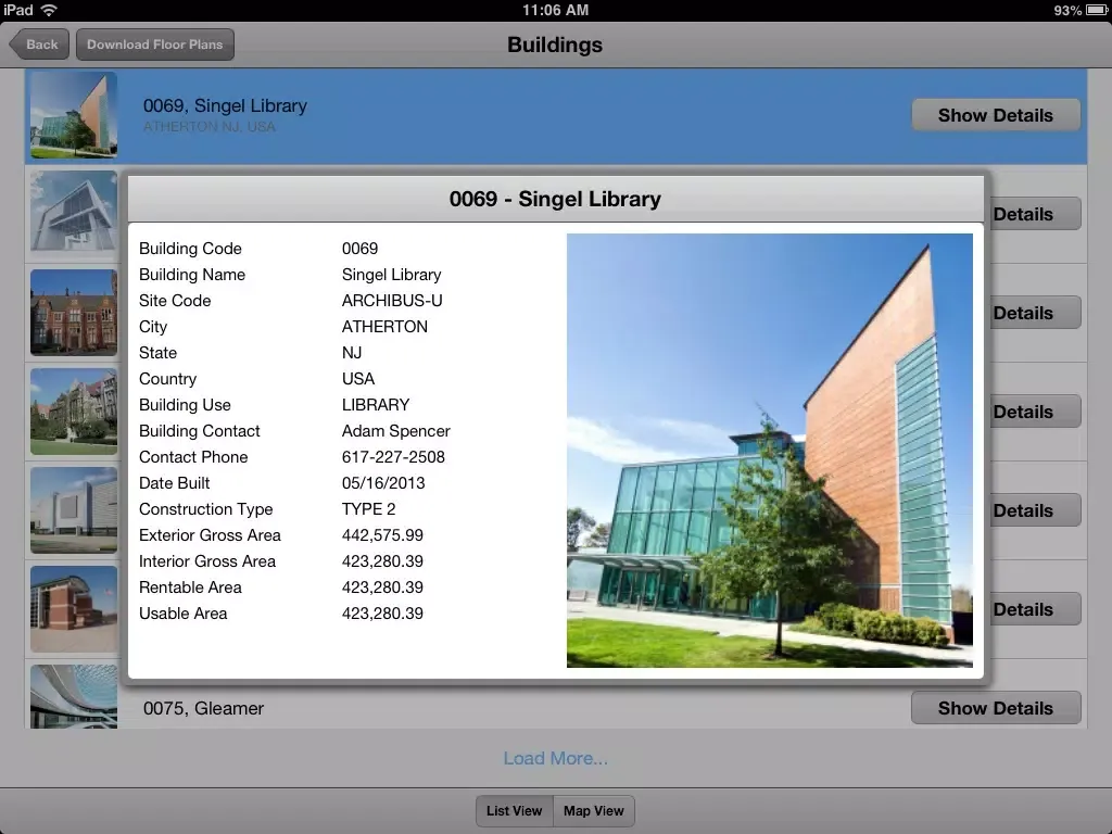 ARCHIBUS Mobile Client 1.0 iPad  স্ক্রিনশট