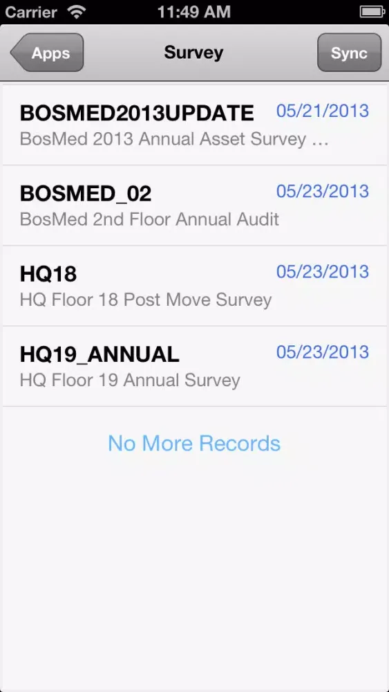 ARCHIBUS Mobile Client 1.0 স্ক্রিনশট