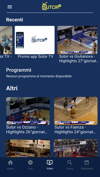 Captures d'écran de Sutor TV