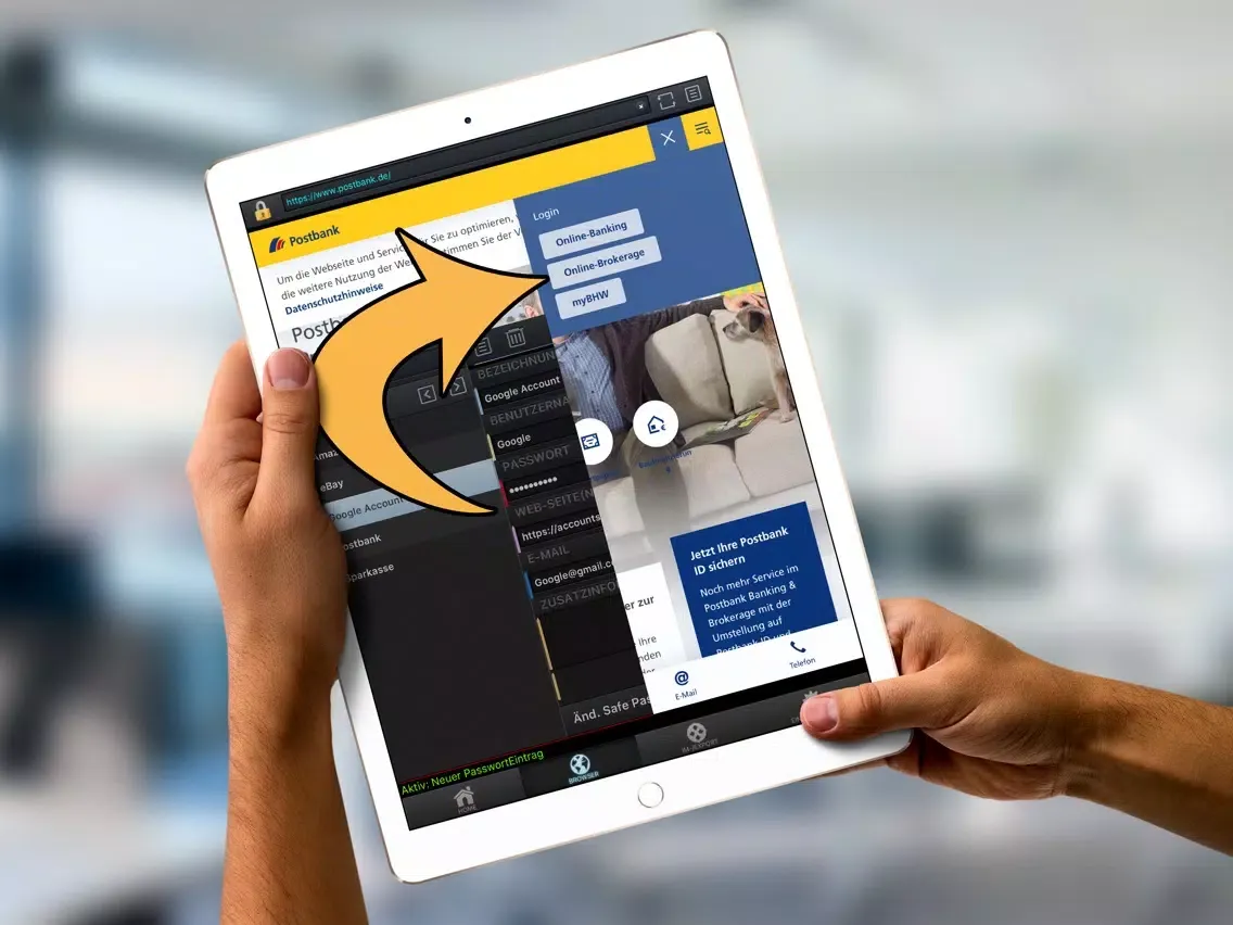 ArchiCrypt Passwort Safe iPad 應用截圖