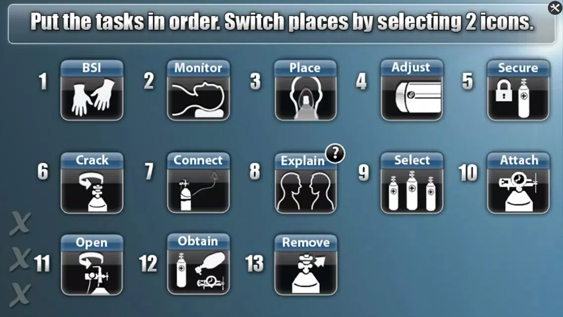 Capturas de pantalla de Medrills: Administer Oxygen