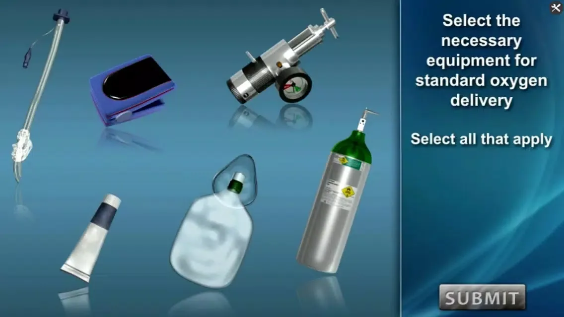 Capturas de pantalla de Medrills: Administer Oxygen