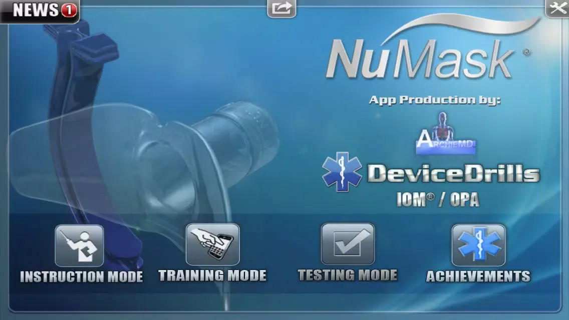 ภาพหน้าจอของ DeviceDrills: NuMask IOM® and OPA
