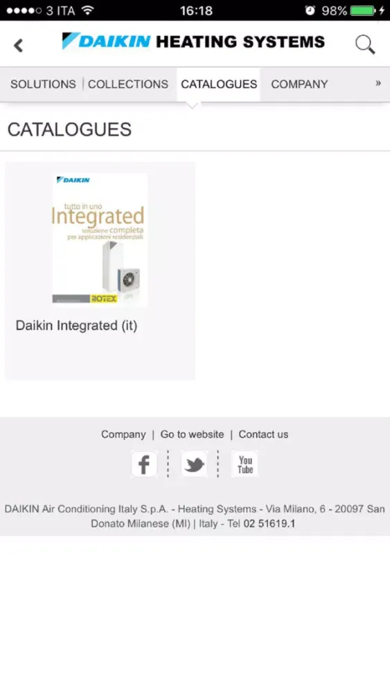 Tangkapan skrin DAIKIN HEATING SYSTEMS