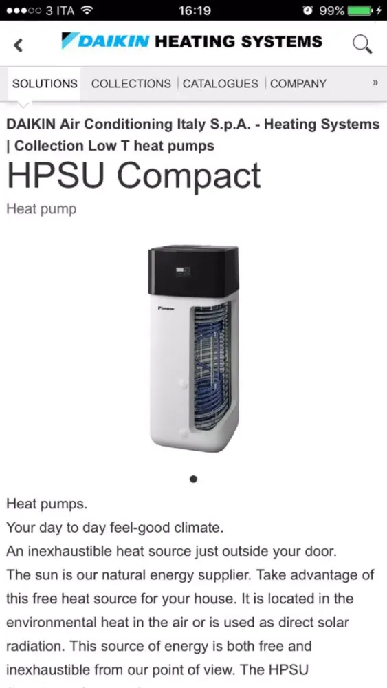 Tangkapan skrin DAIKIN HEATING SYSTEMS