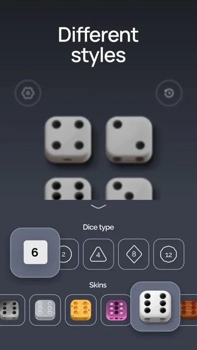 Tangkapan skrin Phone Dice Roller