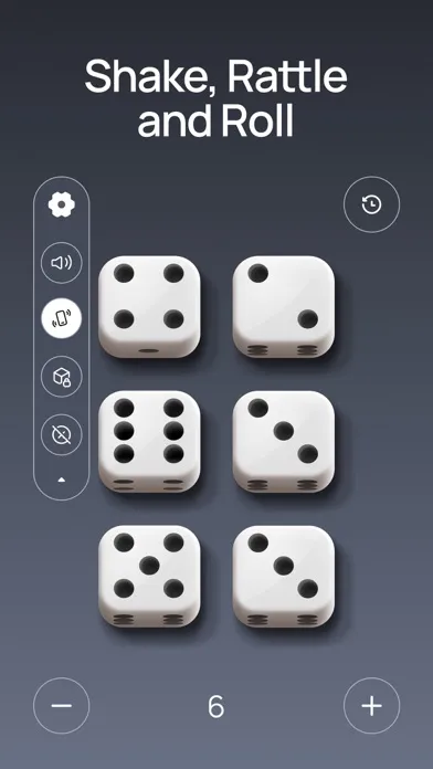 Tangkapan skrin Phone Dice Roller