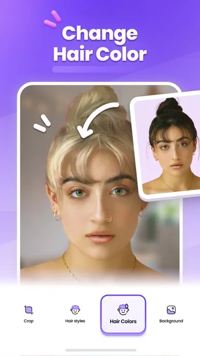 Hair Changer Editor AI スクリーンショット