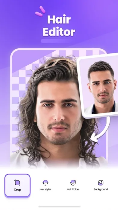 Hair Changer Editor AI スクリーンショット