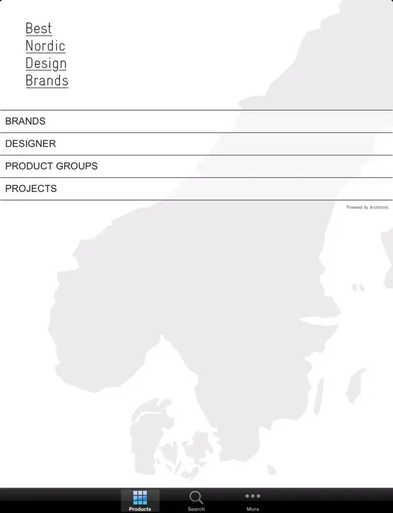ภาพหน้าจอของ Best Nordic Design Brands iPad 