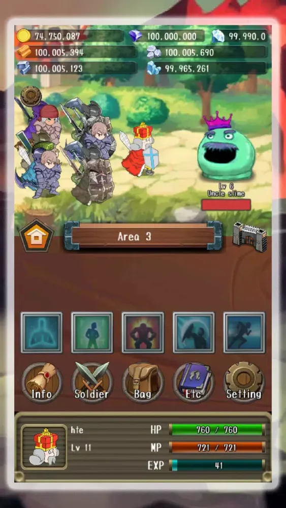 Capturas de tela do Rush Rush King