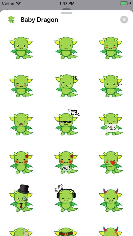 Baby Dragon Sticker Pack Screenshots