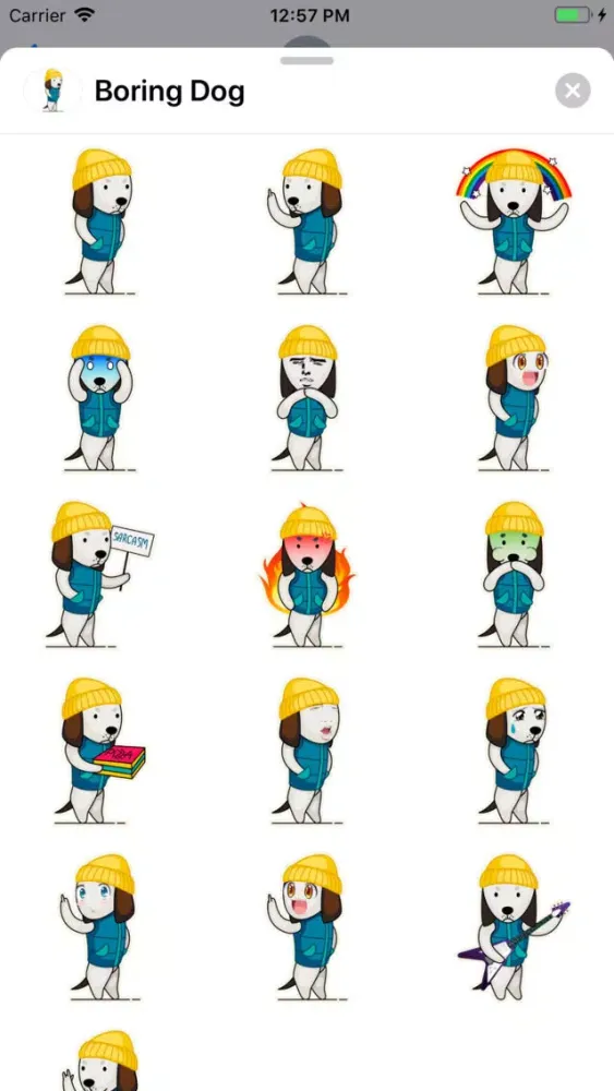 Boring Dog Sticker Pack應用截圖