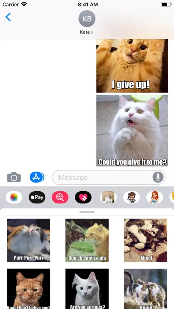 Capturas de tela do Cat Memes Sticker Pack