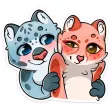 Cats Couple Sticker Pack Cats Couple Sticker Pack