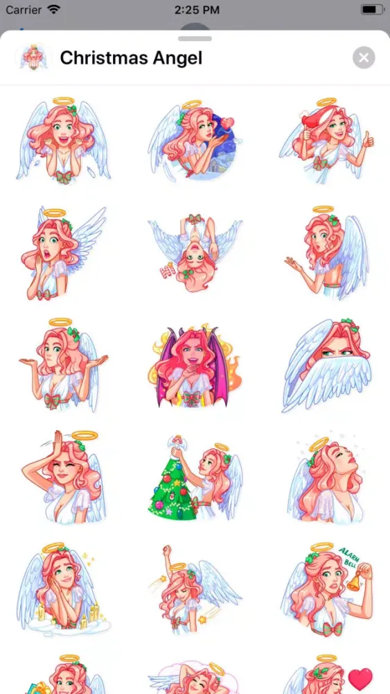صور Christmas Angel Sticker Pack