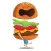 Cute Burger Sticker Pack