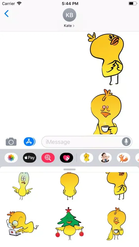 Zrzuty ekranu Cute Chicken Sticker Pack
