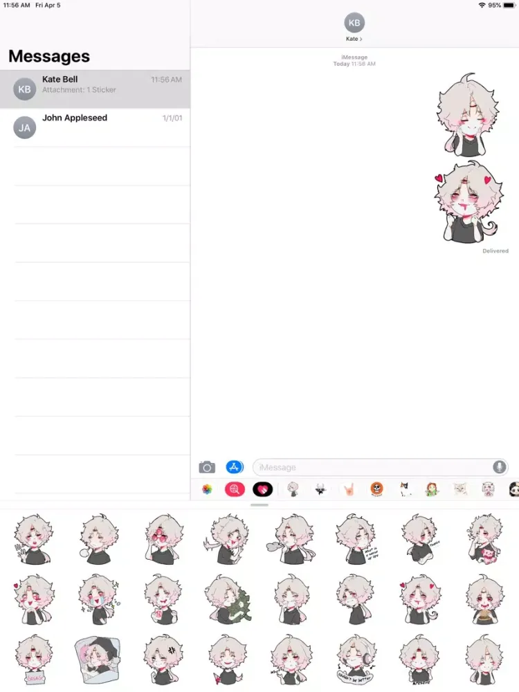 Screenshot di Cute Demonic Girl Sticker Pack iPad 