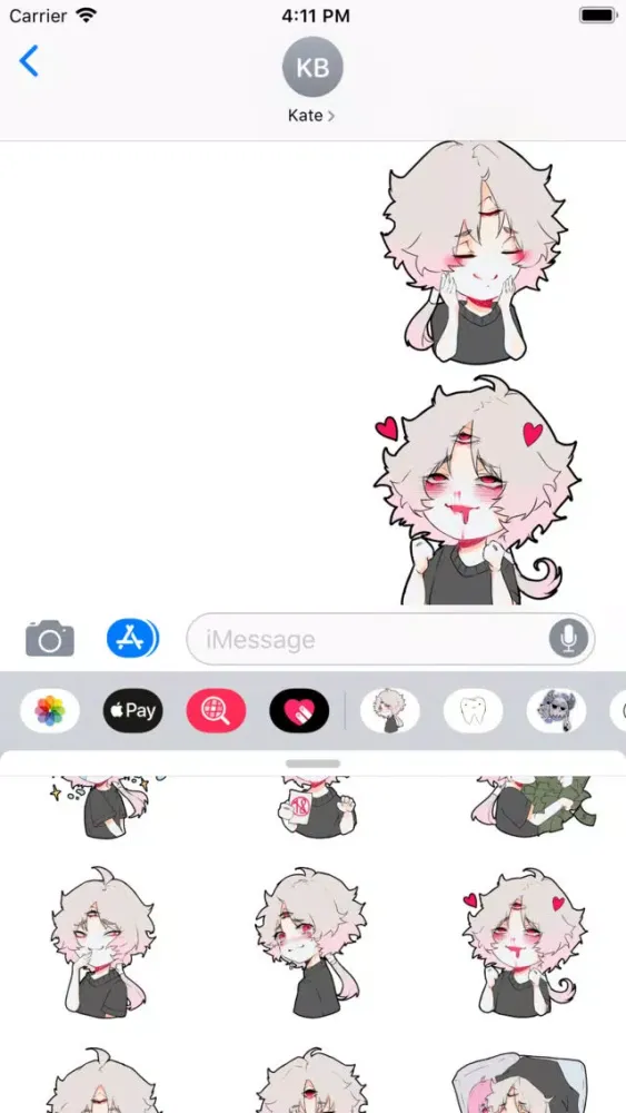 Screenshot di Cute Demonic Girl Sticker Pack