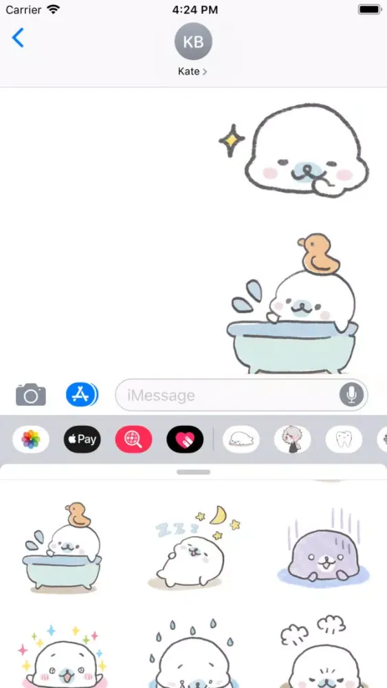 Cute Drawing Bear Sticker Pack سکرین شاٹس