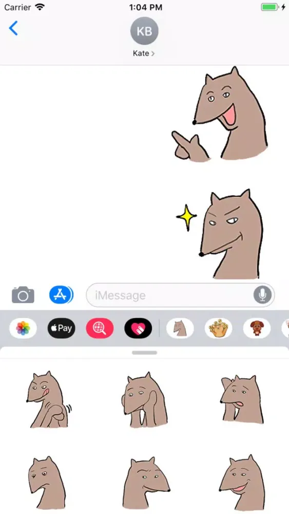 Drawn Dog Sticker Pack Screenshots
