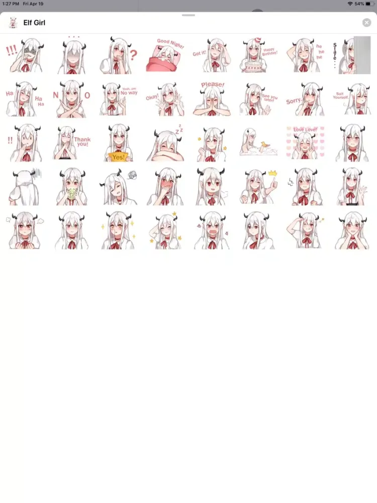 Captures d'écran de Elf Girl Sticker Pack iPad 