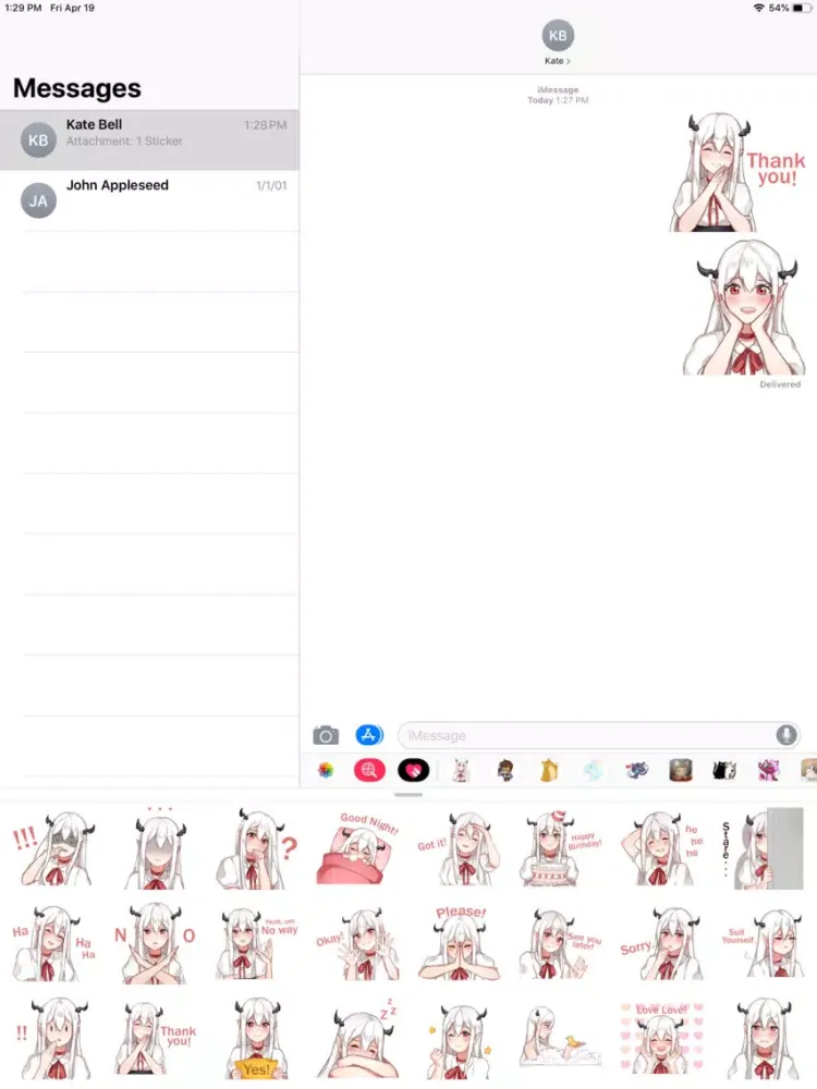 Captures d'écran de Elf Girl Sticker Pack iPad 