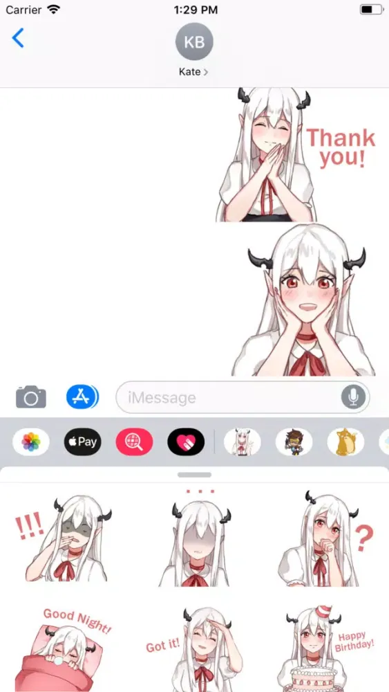 Captures d'écran de Elf Girl Sticker Pack
