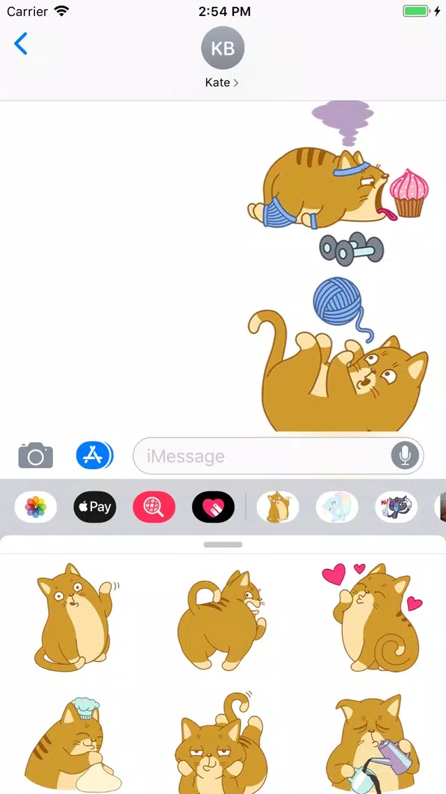Fatty Cat Sticker Pack Screenshots