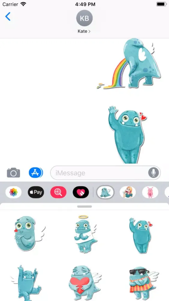 Скриншоты Friendly Monster Sticker Pack