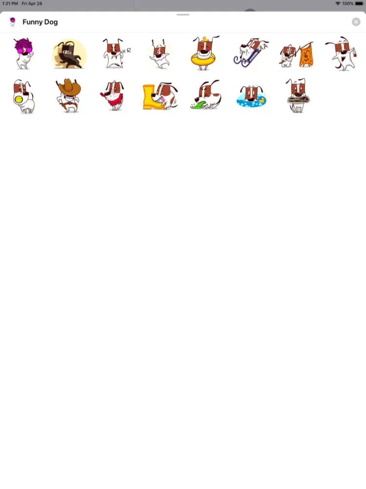 Funny Dog Sticker Pack iPad  स्क्रीनशॉट