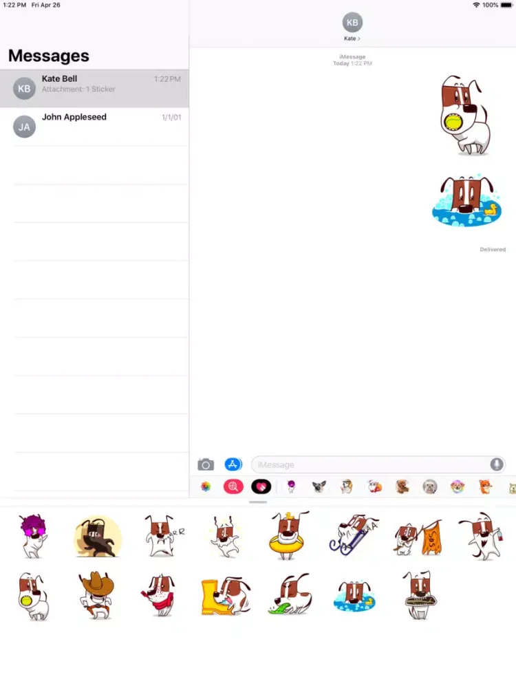 Funny Dog Sticker Pack iPad  स्क्रीनशॉट