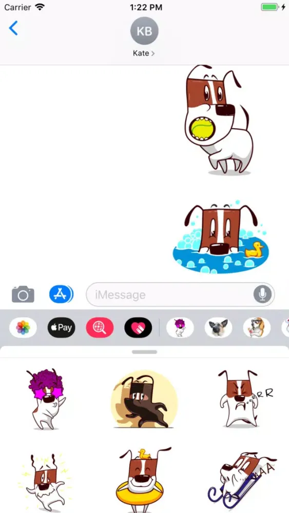 Funny Dog Sticker Pack स्क्रीनशॉट