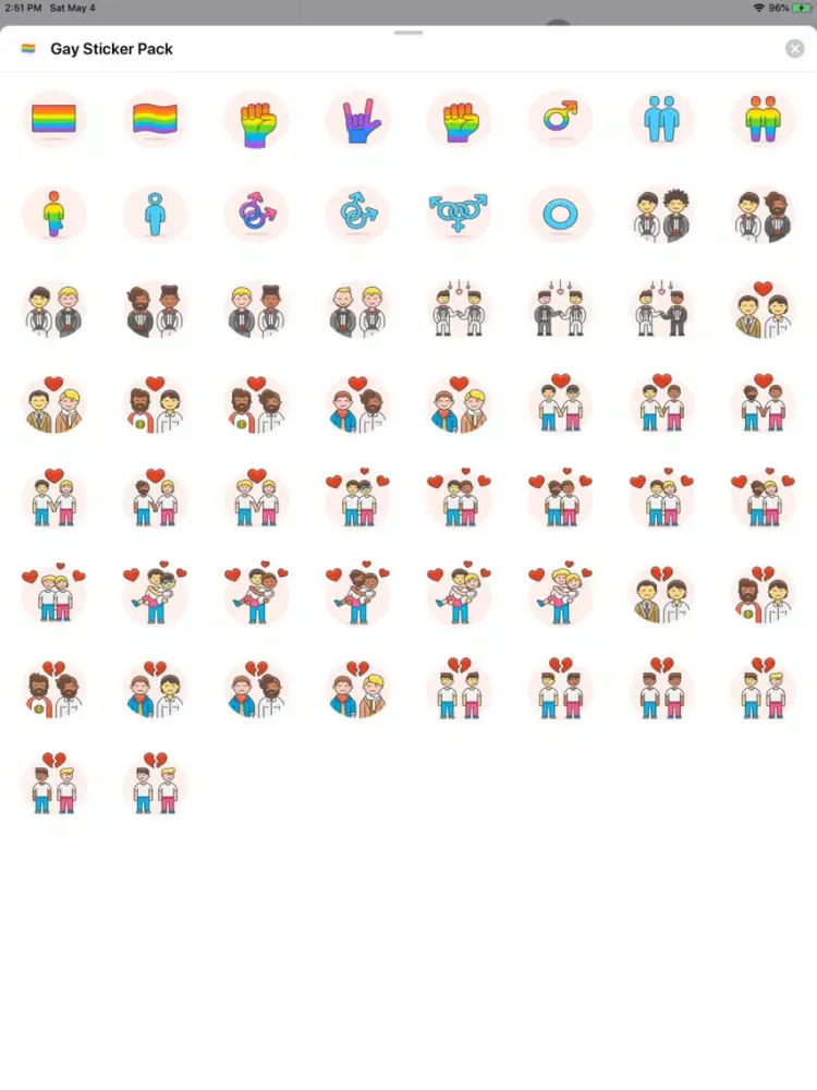 Gay Sticker Pack iPad  Screenshots