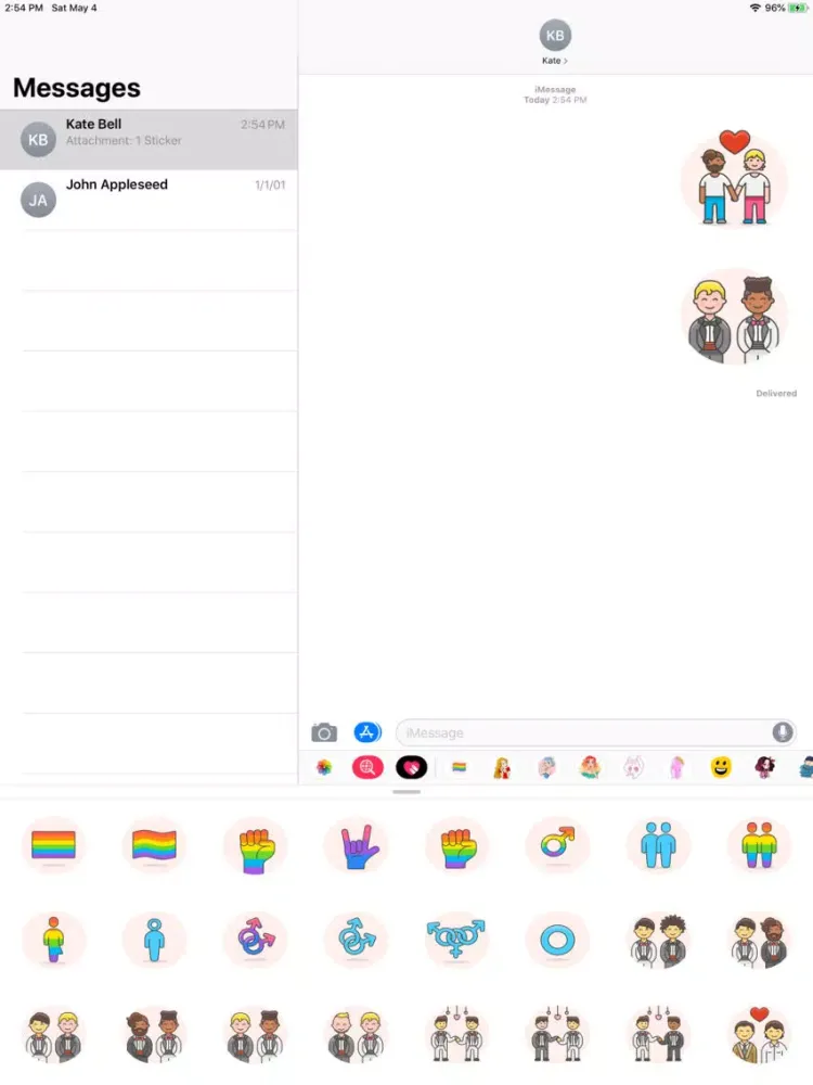 Gay Sticker Pack iPad  Screenshots