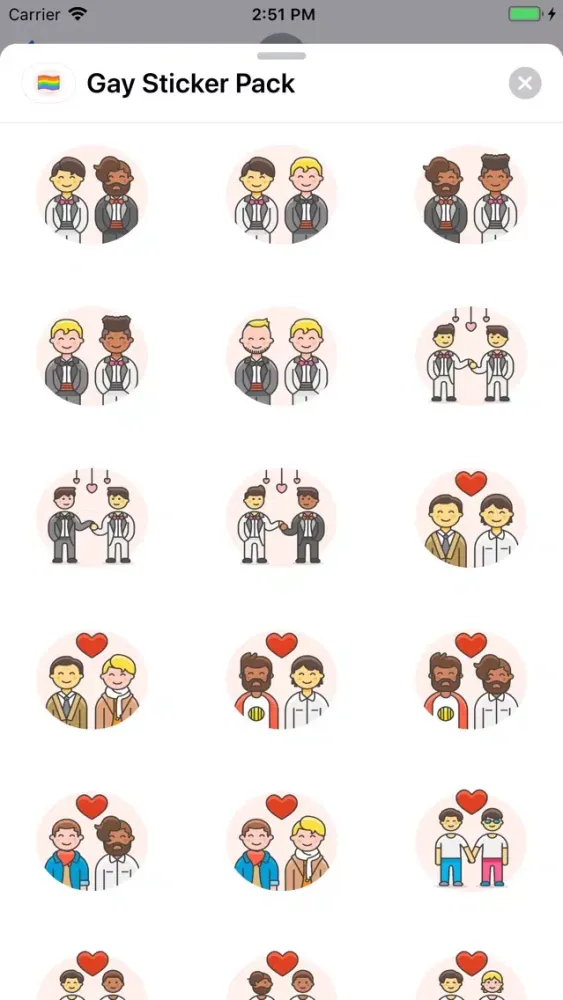 Gay Sticker Pack Screenshots