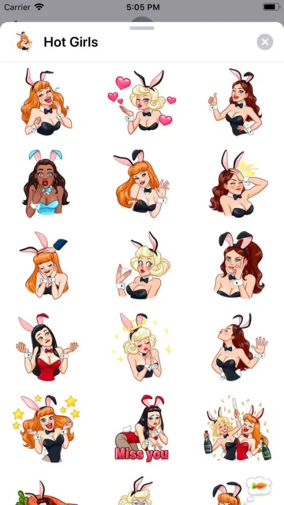Captures d'écran de Hot Girls Sticker Pack