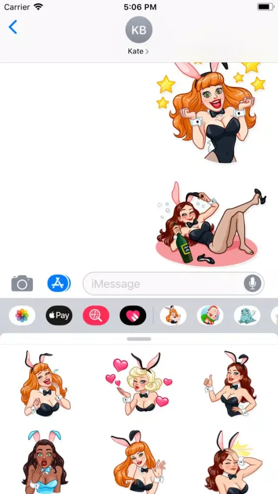 Captures d'écran de Hot Girls Sticker Pack