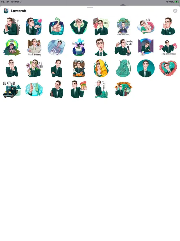 Captures d'écran de Lovecraft Sticker Pack iPad 
