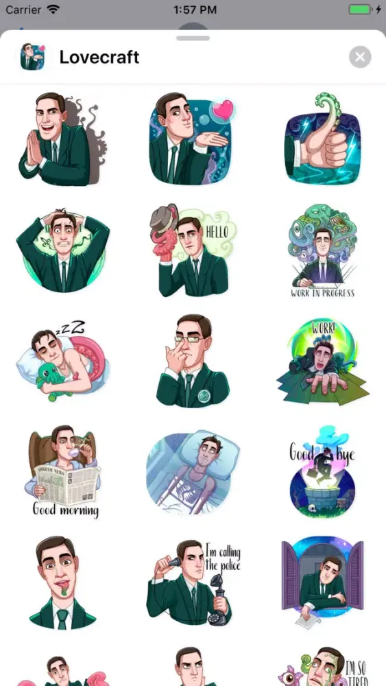Captures d'écran de Lovecraft Sticker Pack