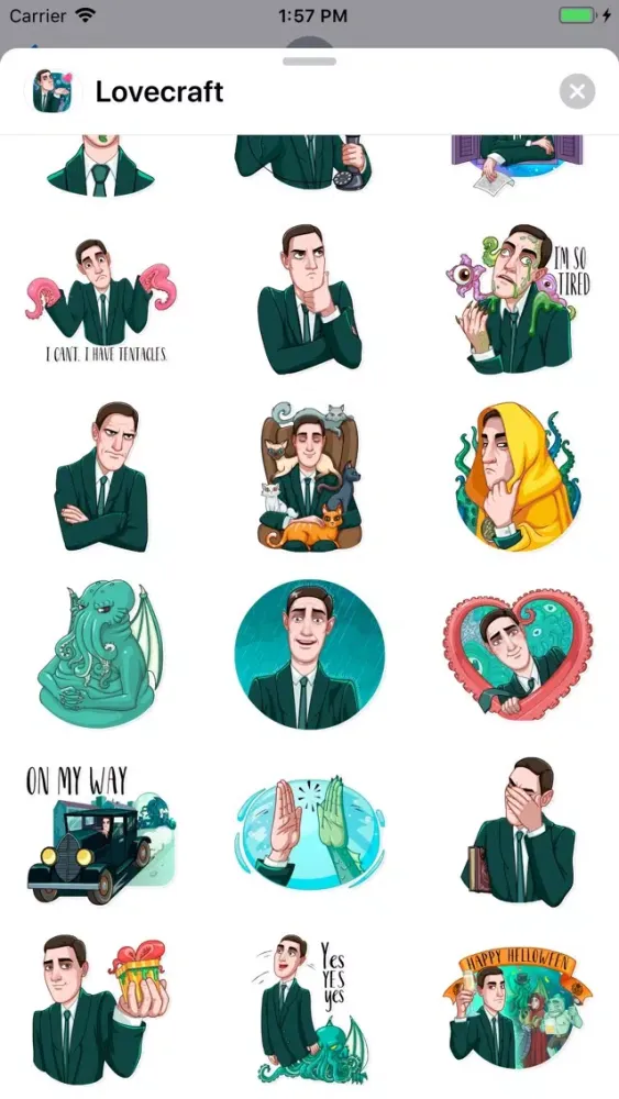 Captures d'écran de Lovecraft Sticker Pack