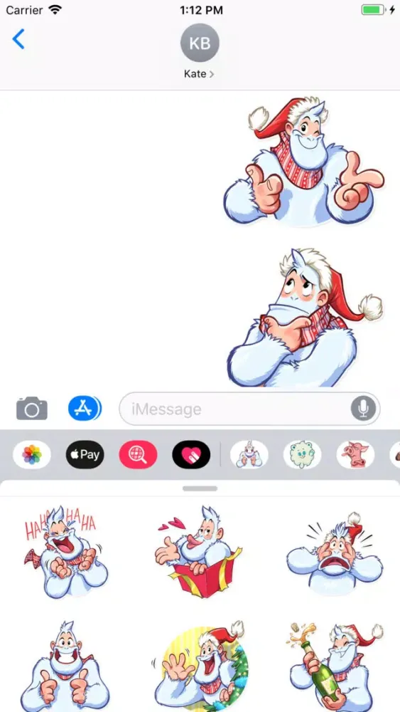 Lovely Bigfoot Sticker Pack سکرین شاٹس