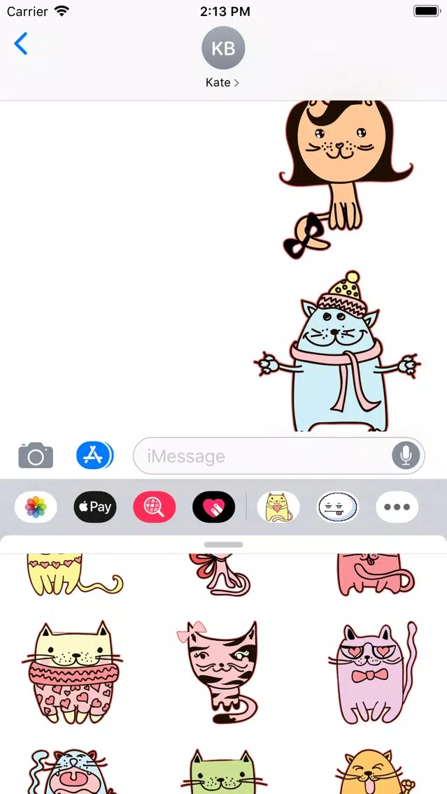 Zrzuty ekranu Lovely Cats Sticker Pack