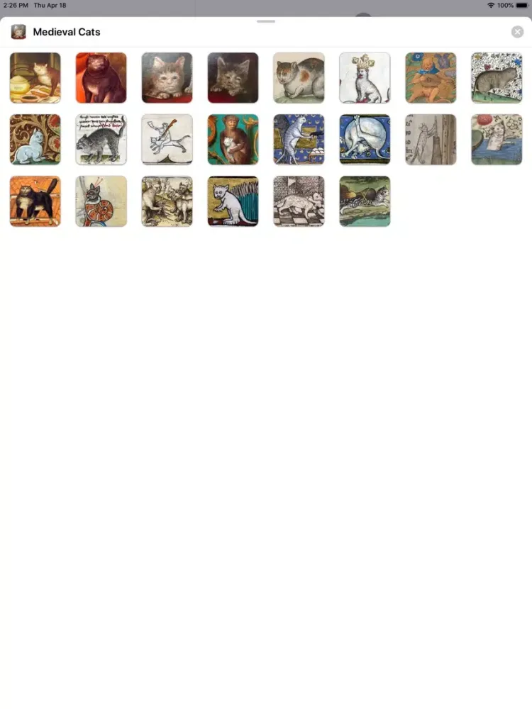Medieval Cats Sticker Pack iPad  スクリーンショット