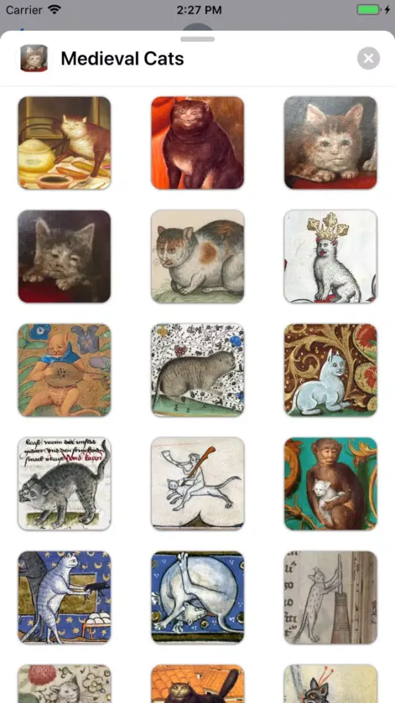 Medieval Cats Sticker Pack スクリーンショット
