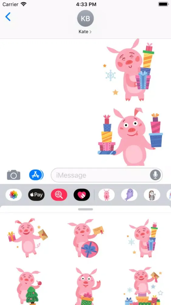 New Year Pig Sticker Pack Screenshots