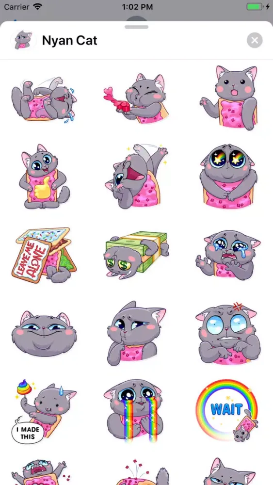 Nyan Cat Sticker Pack Screenshots